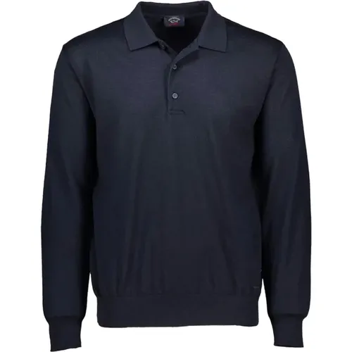 Sommerwolle Merino Polo Shirt , Herren, Größe: 3XL - PAUL & SHARK - Modalova