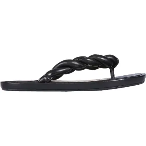 Leather Slide Sandals , female, Sizes: 6 UK, 7 UK, 5 UK, 3 UK - Red(V) - Modalova