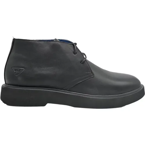 Houston Mid Brushed Leather Boots , male, Sizes: 9 UK, 8 UK, 7 UK - Docksteps - Modalova