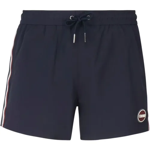 Marineblaue Nylon-Shorts mit elastischem Bund , Herren, Größe: 2XL - Colmar - Modalova