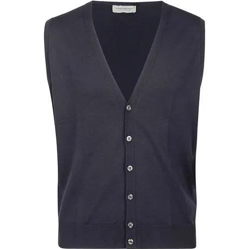 Merino Wool Sleeveless Waistcoat , male, Sizes: S - John Smedley - Modalova