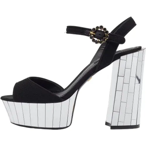 Pre-owned Fabric sandals , female, Sizes: 5 1/2 UK - Dolce & Gabbana Pre-owned - Modalova