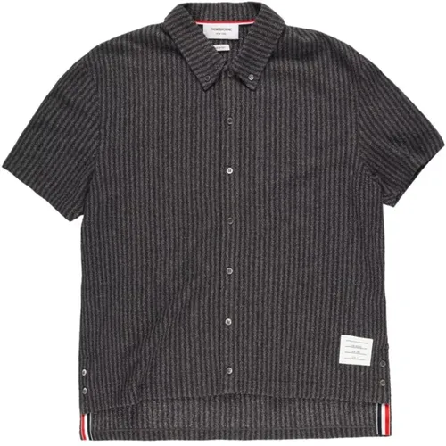Casual Short Sleeve Shirt , male, Sizes: L - Thom Browne - Modalova