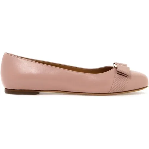 Varina Ballet Flats mit Vara-Schleife , Damen, Größe: 37 1/2 EU - Salvatore Ferragamo - Modalova