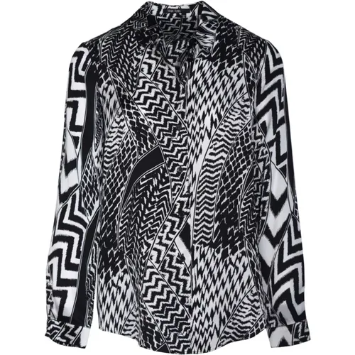 Geometrische Bohemian Oversized Bluse , Damen, Größe: L - MARC AUREL - Modalova