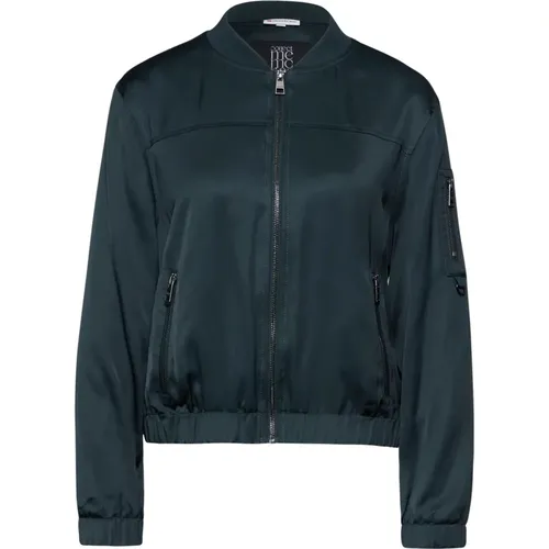 Elegante Satin-Bomberjacke - Street One - Modalova