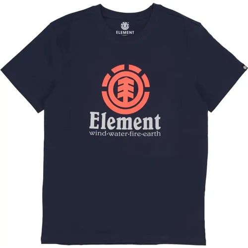 Eclipse Navy/Red T-Shirt , Herren, Größe: XL - Element - Modalova