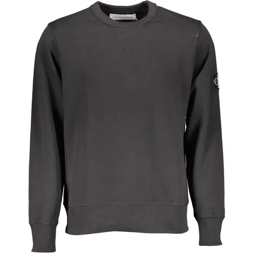 Long Sleeve Crewneck Sweatshirt with Logo , male, Sizes: 2XL, XL - Calvin Klein - Modalova