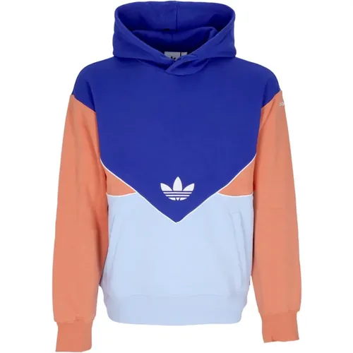 Blaue Kapuzenpullover mit Plüschinterieur , Herren, Größe: XS - Adidas - Modalova