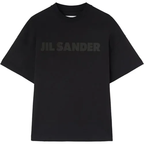 Schwarze T-Shirts und Polos , Damen, Größe: M - Jil Sander - Modalova