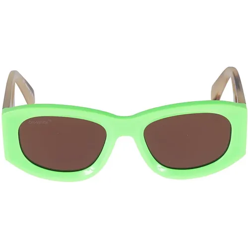 Stylish Oeri041 Sunglasses , unisex, Sizes: 57 MM - Off White - Modalova