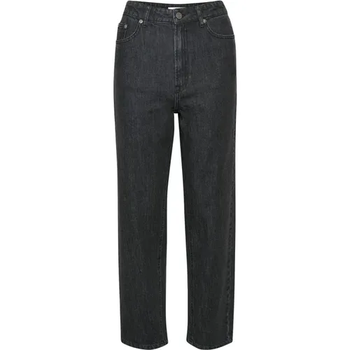 Modern Woman Straight Jeans , female, Sizes: W30, W25, W29, W26, W28, W24, W31, W27 - Gestuz - Modalova