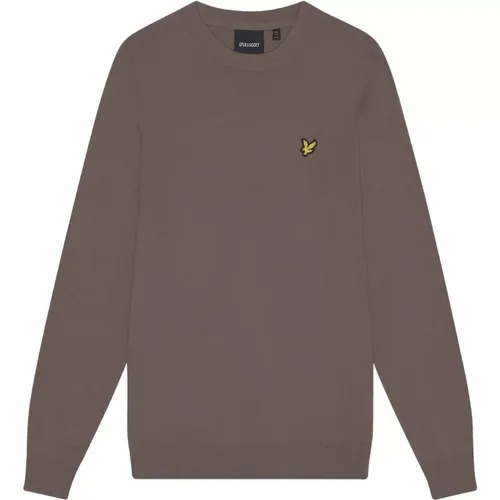 Baumwoll-Merinowolle Rundhalspullover , Herren, Größe: XS - Lyle & Scott - Modalova