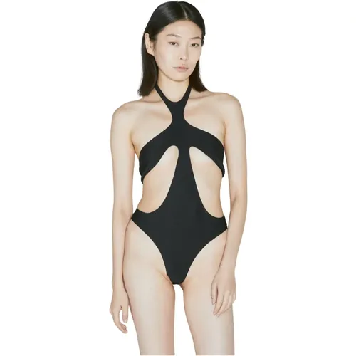 Cut Out Bodysuit , Damen, Größe: L - Mugler - Modalova