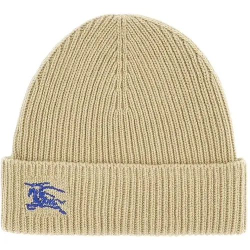 Kaschmir Beanie Hut mit Pegaso Stickerei - Burberry - Modalova