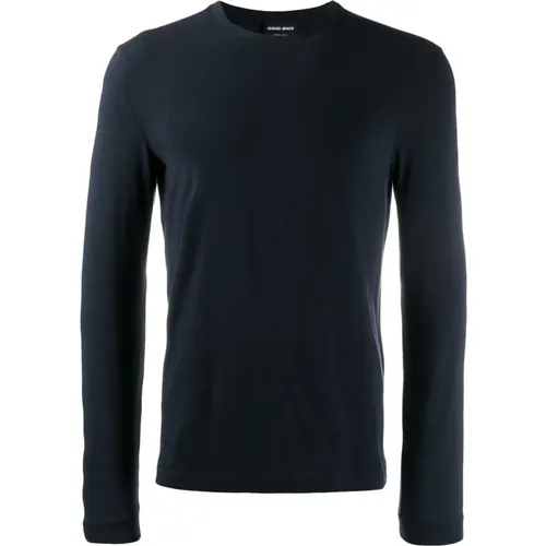 Cotton Logo T-shirt Polo , male, Sizes: 4XL - Giorgio Armani - Modalova
