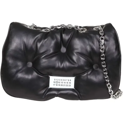 Matelass Leather Shoulder Bag , female, Sizes: ONE SIZE - Maison Margiela - Modalova