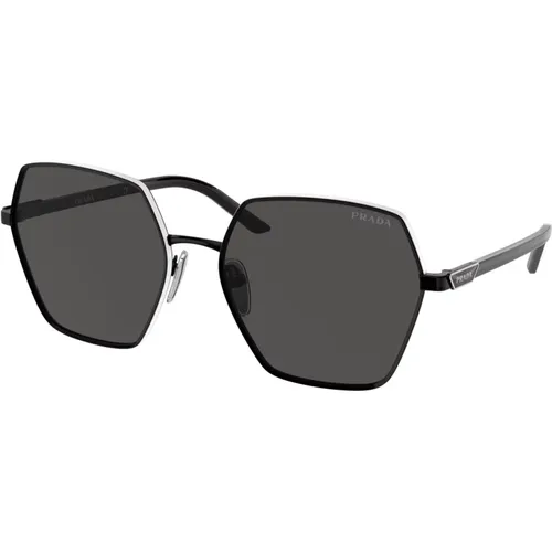 Modern Woman Sunglasses /Dark Grey , female, Sizes: 58 MM - Prada - Modalova