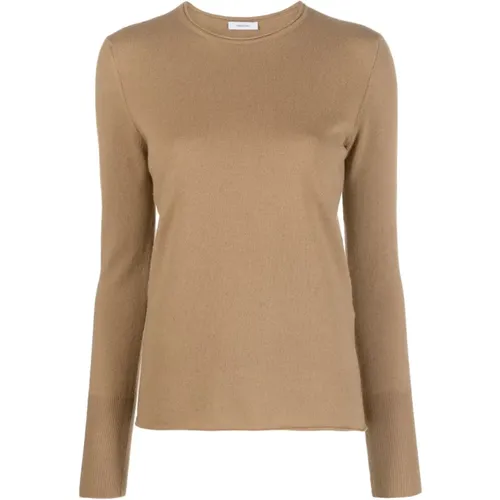 Luxury Cashmere Round Neck Sweater , female, Sizes: L, M - Salvatore Ferragamo - Modalova