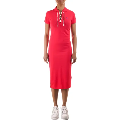 Polo Shirt Kleid Kurzarm , Damen, Größe: XS - Ralph Lauren - Modalova