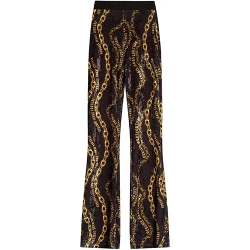 Black Trousers ***cv , female, Sizes: 3XS, S, 2XS, M - Versace Jeans Couture - Modalova