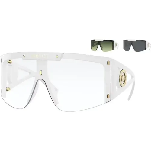 Stilvolle Weiße Brille Versace - Versace - Modalova