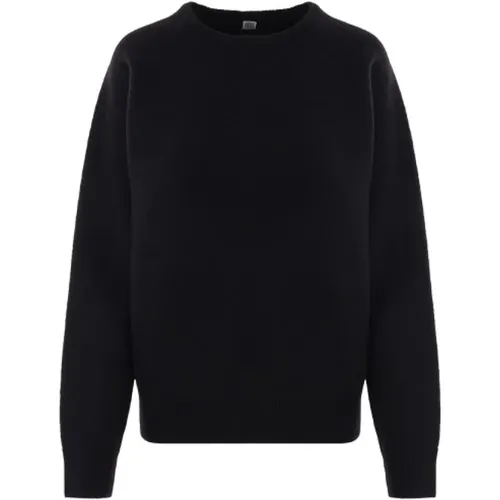 Wool Ribbed Sweater Pullover , female, Sizes: M, XS - TotêMe - Modalova