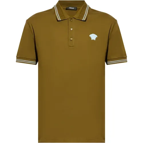 Polo with logo , male, Sizes: S, L, M, XL - Versace - Modalova