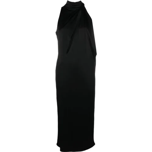 Draped Sleeveless Dress , female, Sizes: S, XS - Versace - Modalova