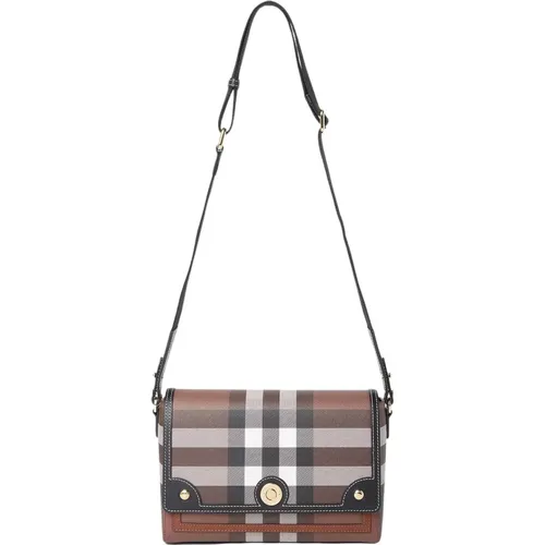 Check Shoulder Bag with Adjustable Strap , female, Sizes: ONE SIZE - Burberry - Modalova