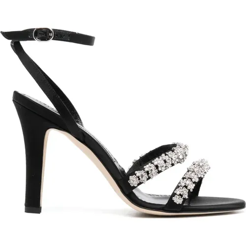 Crystal Embellished Sandals , female, Sizes: 7 UK, 3 1/2 UK, 4 UK, 5 1/2 UK - Manolo Blahnik - Modalova