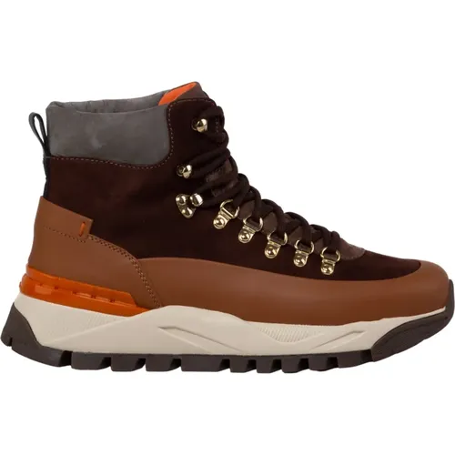 Leather Trekking Boot , male, Sizes: 9 UK, 8 UK, 6 UK - Santoni - Modalova