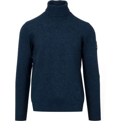 Denim Sweaters mit Wollmischung Rollkragen , Herren, Größe: XL - Roy Roger's - Modalova