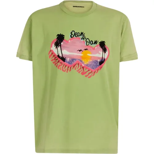 T-Shirts , male, Sizes: 2XL, XL, L - Dsquared2 - Modalova