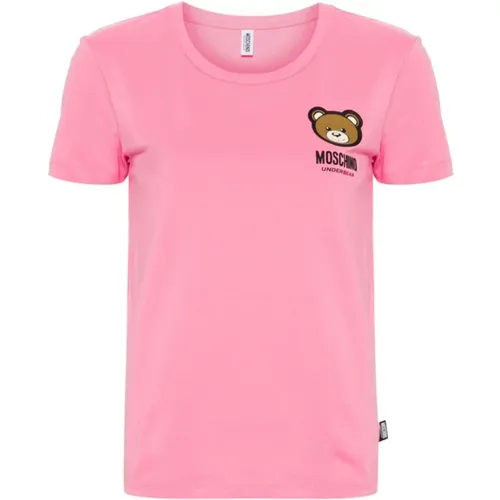 Teddy Bear Logo T-shirts and Polos , female, Sizes: XS - Moschino - Modalova