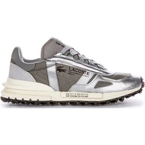 Active Grey Silver Men Trainers , male, Sizes: 9 UK, 12 UK, 8 1/2 UK, 10 1/2 UK - Lacoste - Modalova