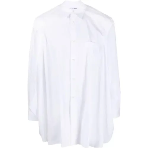 Weißes Baumwollhemd mit Seitenschlitzen - Comme des Garçons - Modalova
