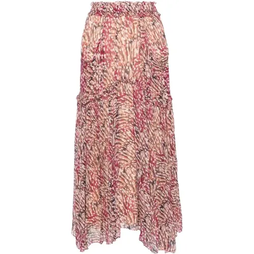 Romantic Pleated Midi Skirt , female, Sizes: S - Isabel Marant Étoile - Modalova