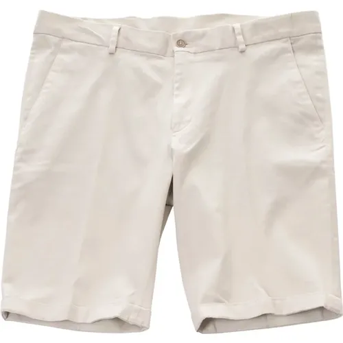 Stylish Ecru Bermuda Shorts , male, Sizes: 3XL - Gentiluomo - Modalova