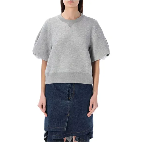 Women's Clothing Knitwear Light Grey Ss24 , female, Sizes: M - Sacai - Modalova