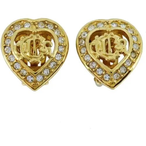 Pre-owned Metal earrings , female, Sizes: ONE SIZE - Dior Vintage - Modalova