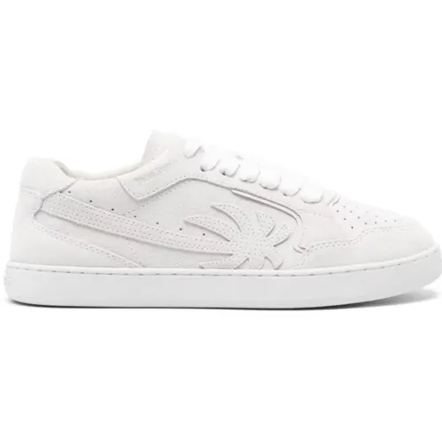 Weiße Sneakers Logo Patch , Damen, Größe: 37 EU - Palm Angels - Modalova