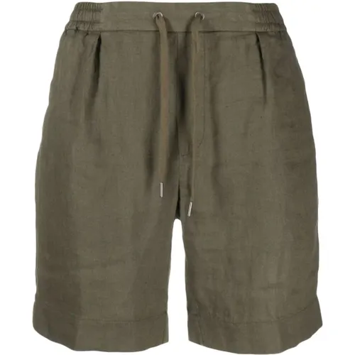 Braune Casual Flat Front Shorts , Herren, Größe: W28 - Ralph Lauren - Modalova