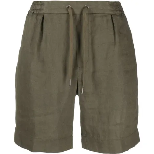 Braune Casual Flat Front Shorts , Herren, Größe: W30 - Ralph Lauren - Modalova