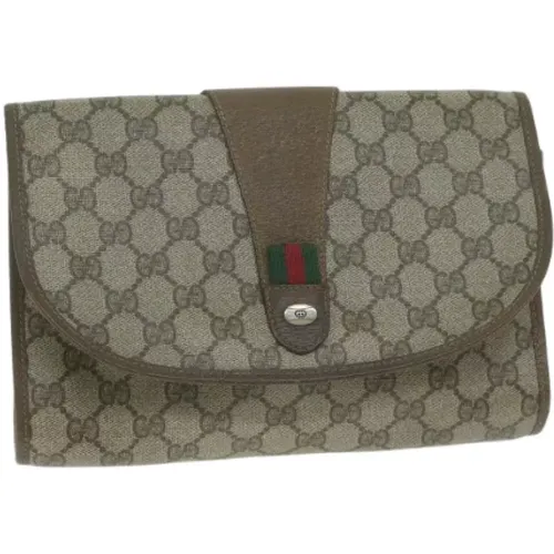 Pre-owned Canvas clutches , female, Sizes: ONE SIZE - Gucci Vintage - Modalova