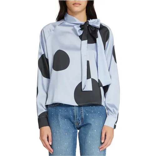 Oversized Bluse mit Polka Dots , Damen, Größe: M - Silvian Heach - Modalova