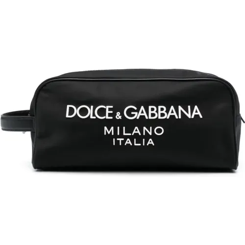 Logo-Print Wallet , male, Sizes: ONE SIZE - Dolce & Gabbana - Modalova