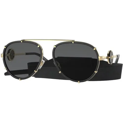 Ve2232 Sungles , male, Sizes: 61 MM - Versace - Modalova