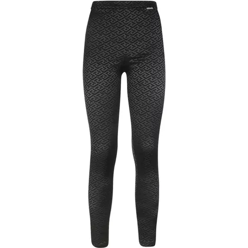 Bedruckte Leggings mit All Over Print - Versace - Modalova