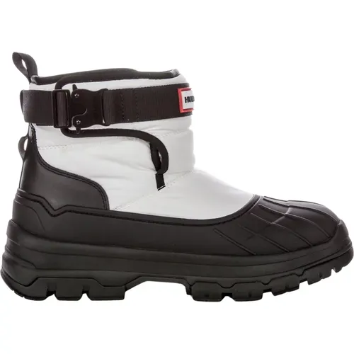 Short Buckle Rain Boots Urban Style , female, Sizes: 6 UK, 5 UK, 7 UK, 4 UK - Hunter - Modalova
